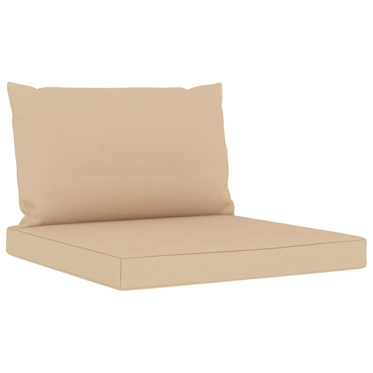 6-delige Loungeset met beige kussens