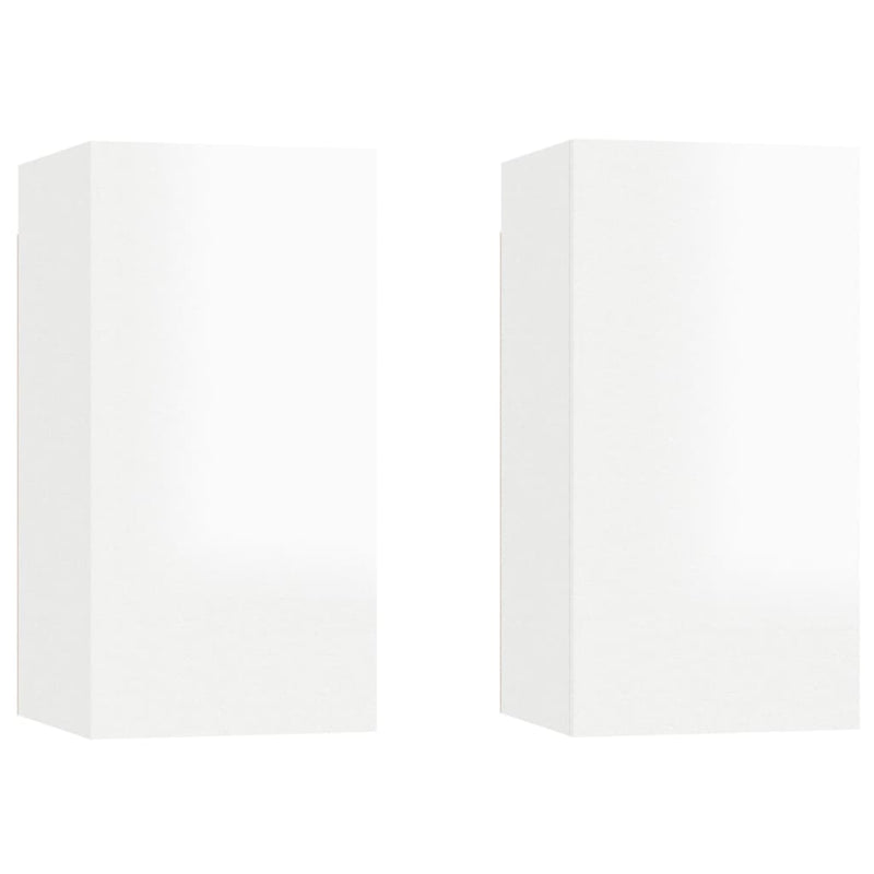 Tv-meubelen 2 st 30,5x30x60 cm bewerkt hout hoogglans wit