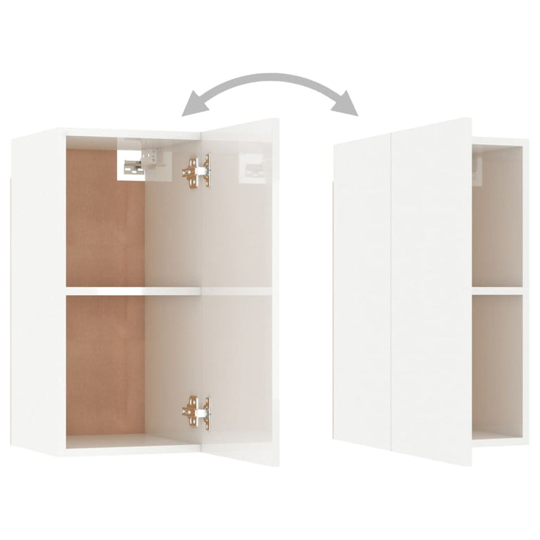 Tv-meubelen 2 st 30,5x30x60 cm bewerkt hout hoogglans wit