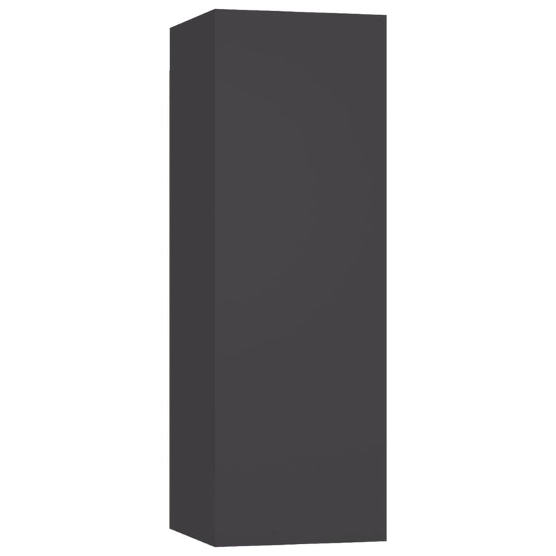 Tv-meubels 2 st 30,5x30x90 cm bewerkt hout grijs
