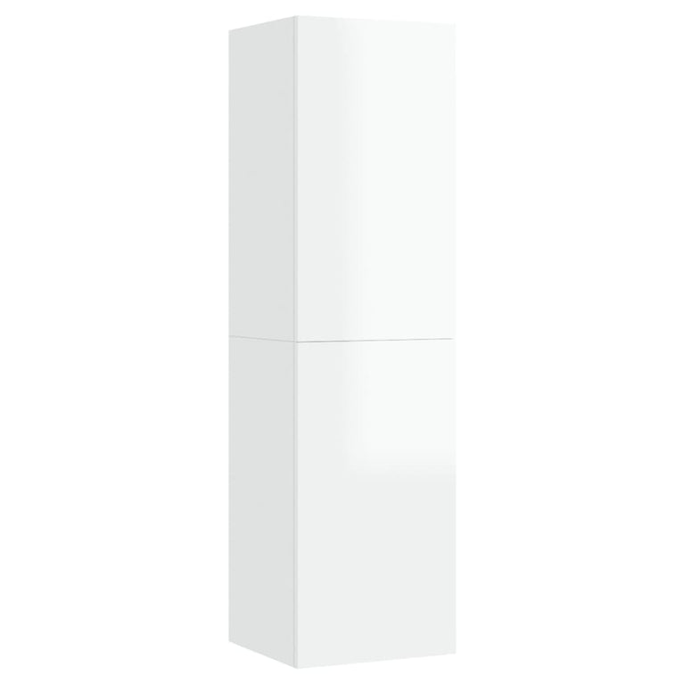 Tv-meubels 2 st 30,5x30x110 cm bewerkt hout hoogglans wit