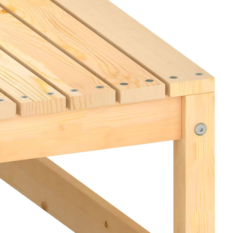 3-delige Loungeset met kussens massief grenenhout