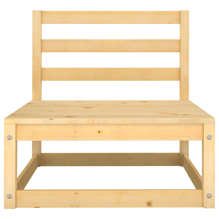 3-delige Loungeset met kussens massief grenenhout