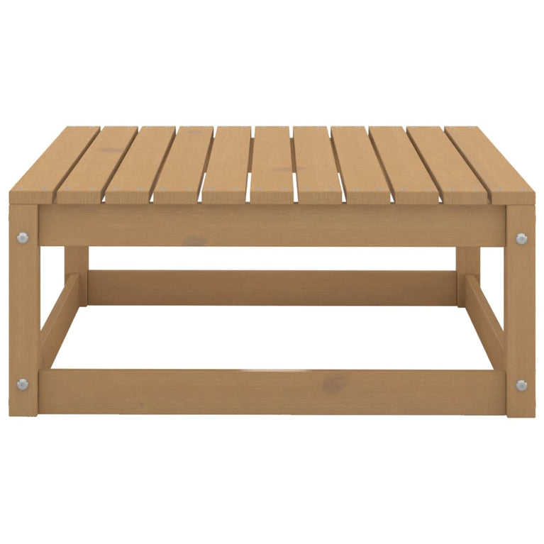 3-delige Loungeset met kussens grenenhout honingbruin