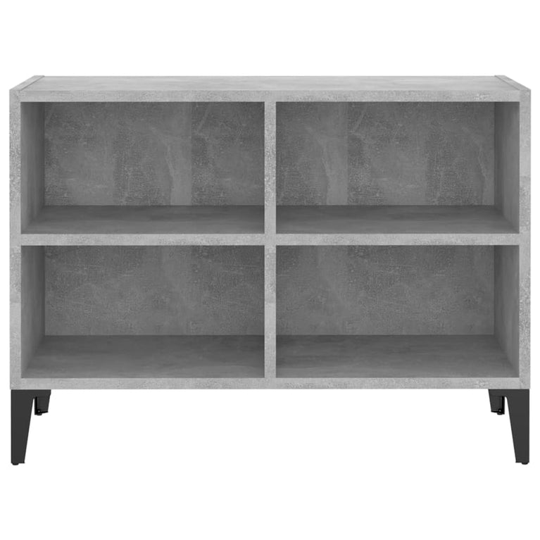 Tv-meubel met metalen poten 69,5x30x50 cm betongrijs