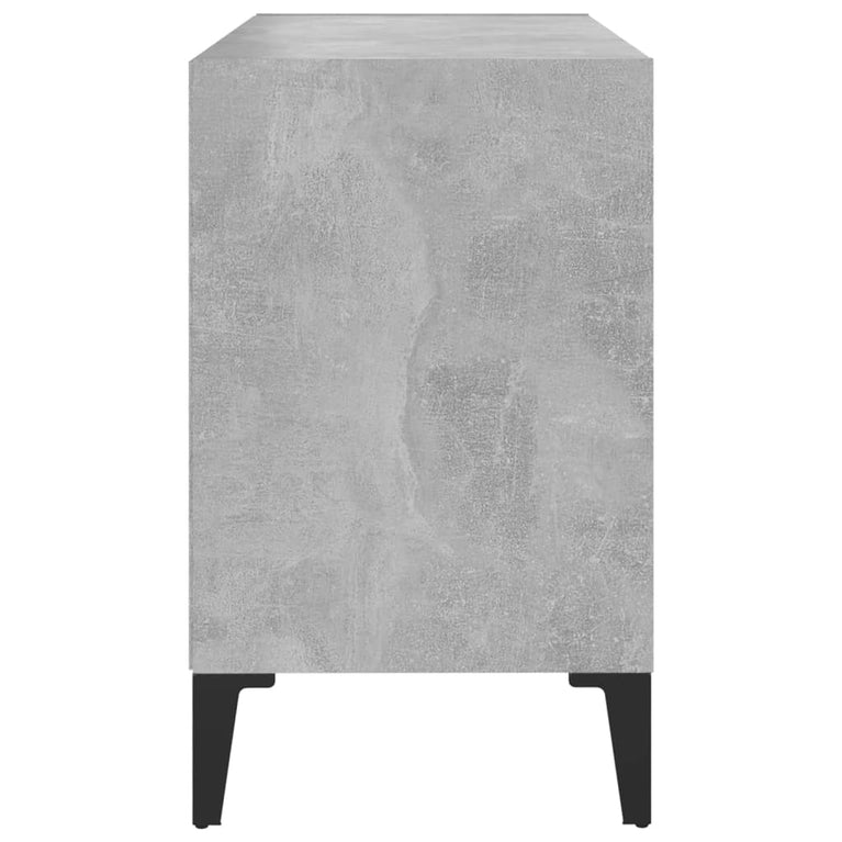 Tv-meubel met metalen poten 69,5x30x50 cm betongrijs