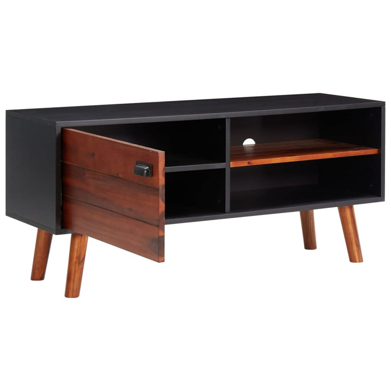 Tv-meubel 110x35x50 cm massief acaciahout en MDF