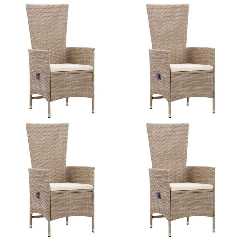 7-delige Tuinset poly rattan beige