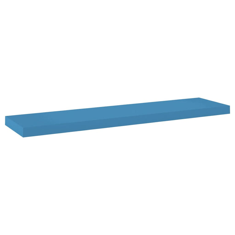 Wandschap zwevend 90x23,5x3,8 cm MDF blauw