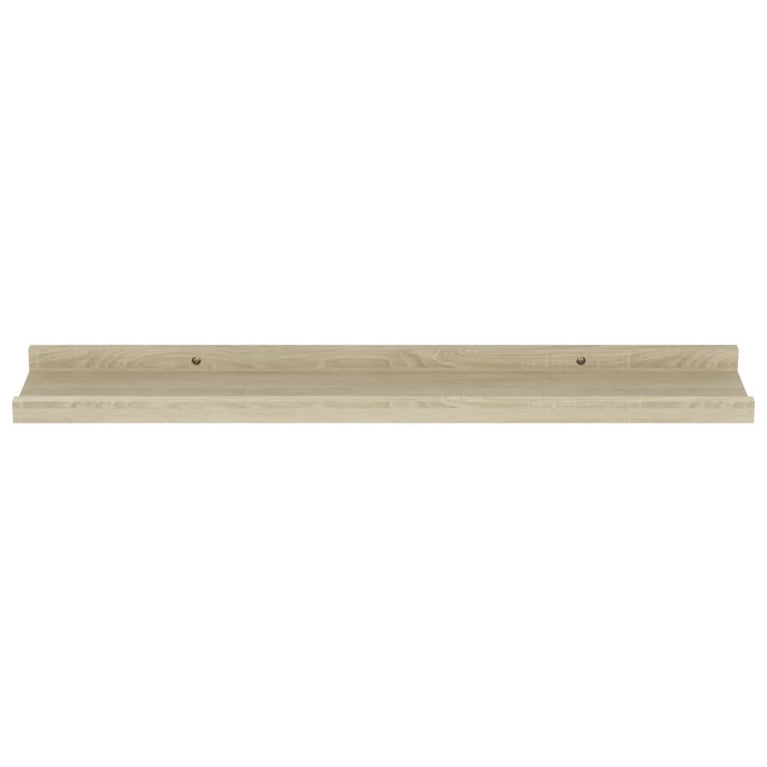 Wandschappen 2 st 60x9x3 cm sonoma eikenkleurig