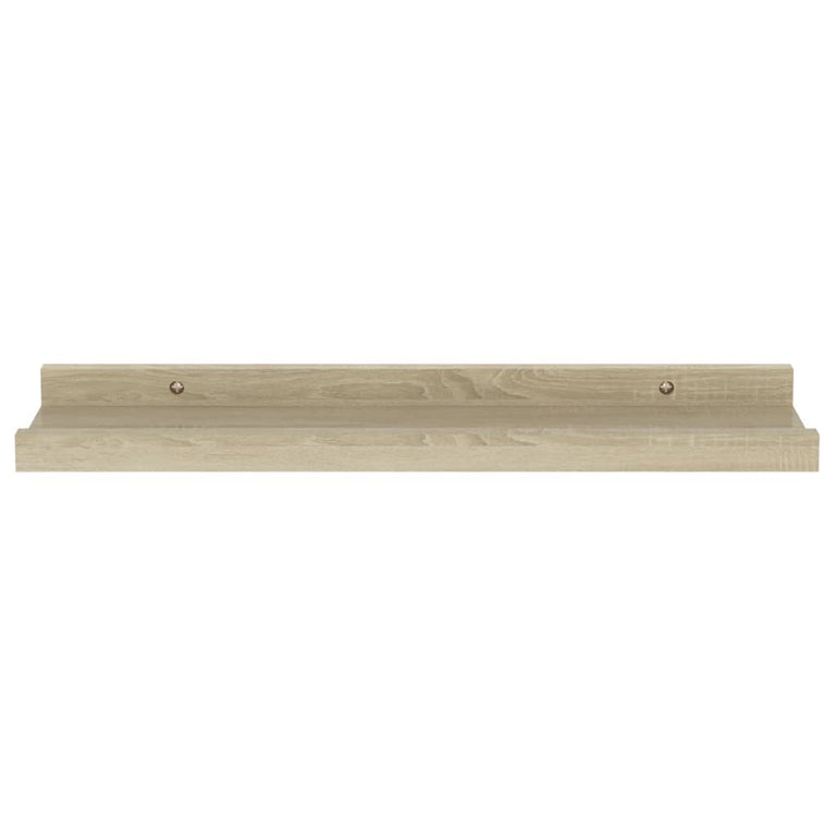 Wandschappen 4 st 40x9x3 cm sonoma eikenkleurig