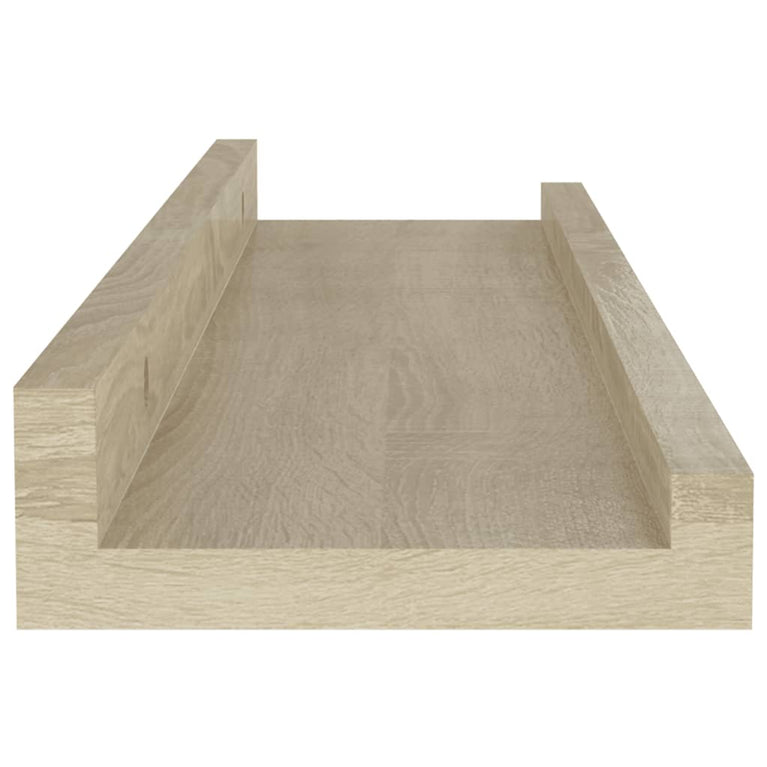 Wandschappen 4 st 40x9x3 cm sonoma eikenkleurig