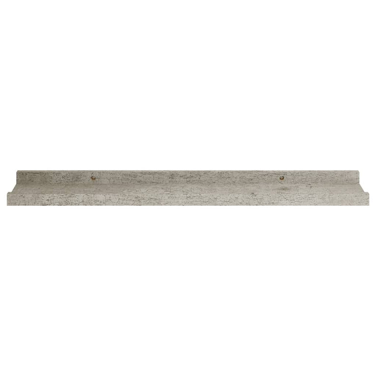 Wandschappen 2 st 60x9x3 cm betongrijs