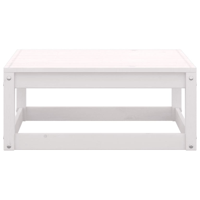 6-delige Loungeset massief grenenhout wit