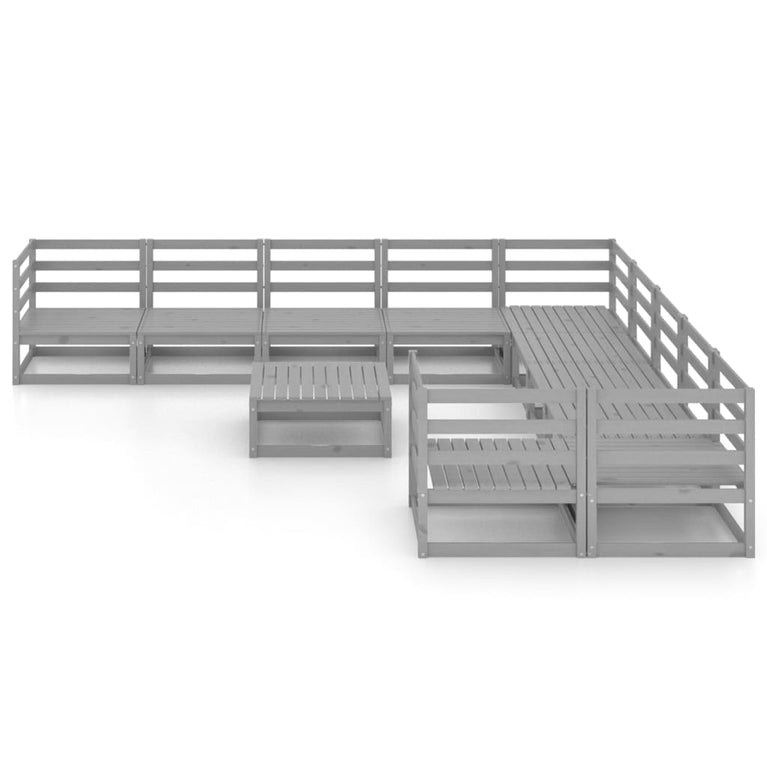 11-delige Loungeset massief grenenhout