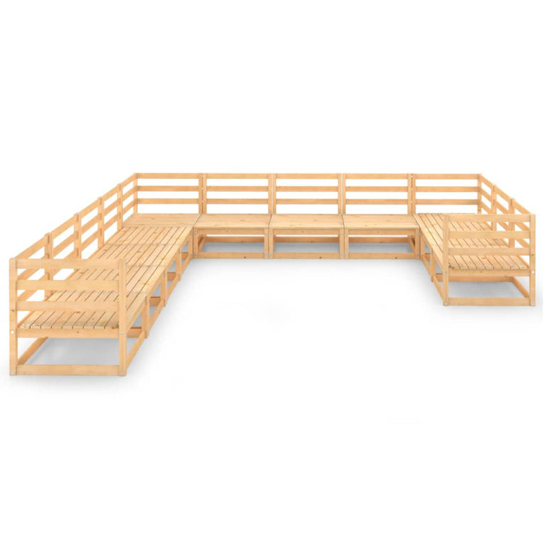 11-delige Loungeset massief grenenhout