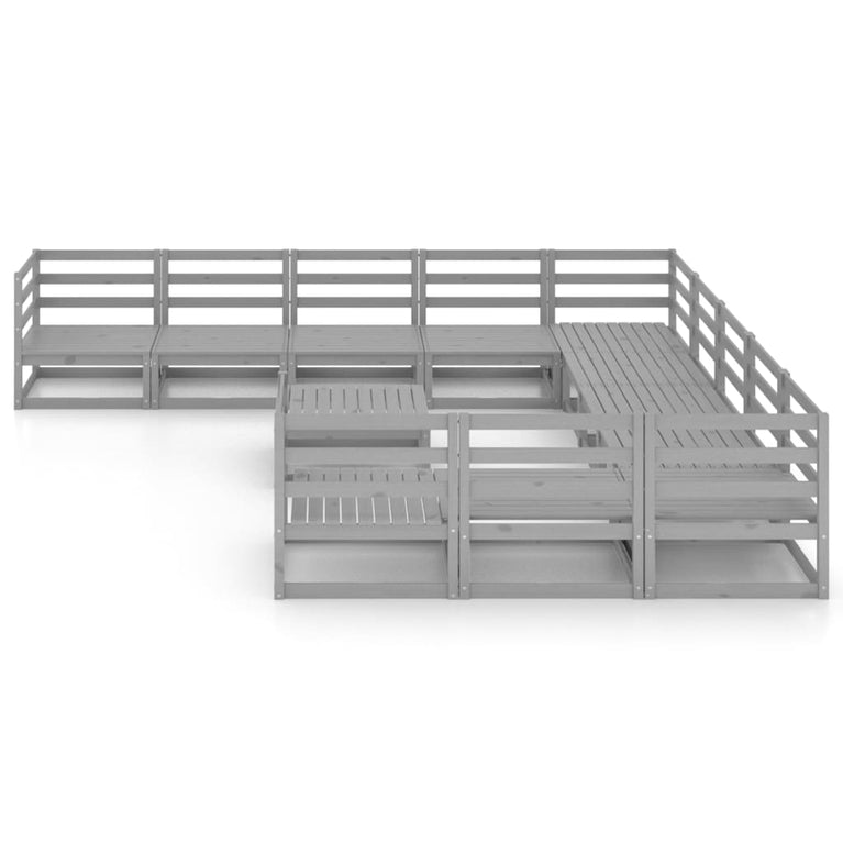 12-delige Loungeset massief grenenhout