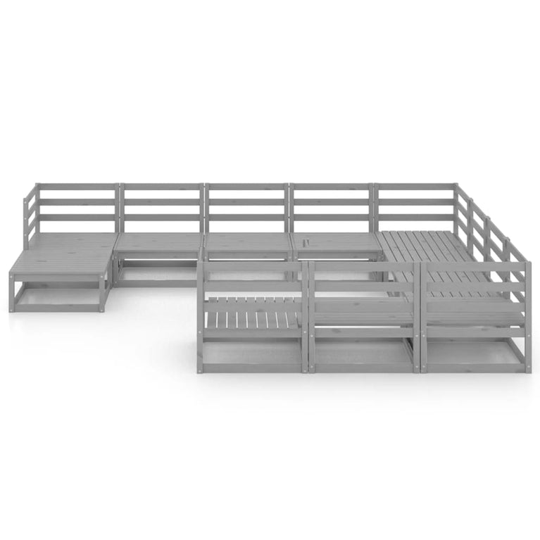 11-delige Loungeset massief grenenhout