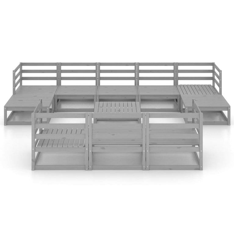 11-delige Loungeset massief grenenhout