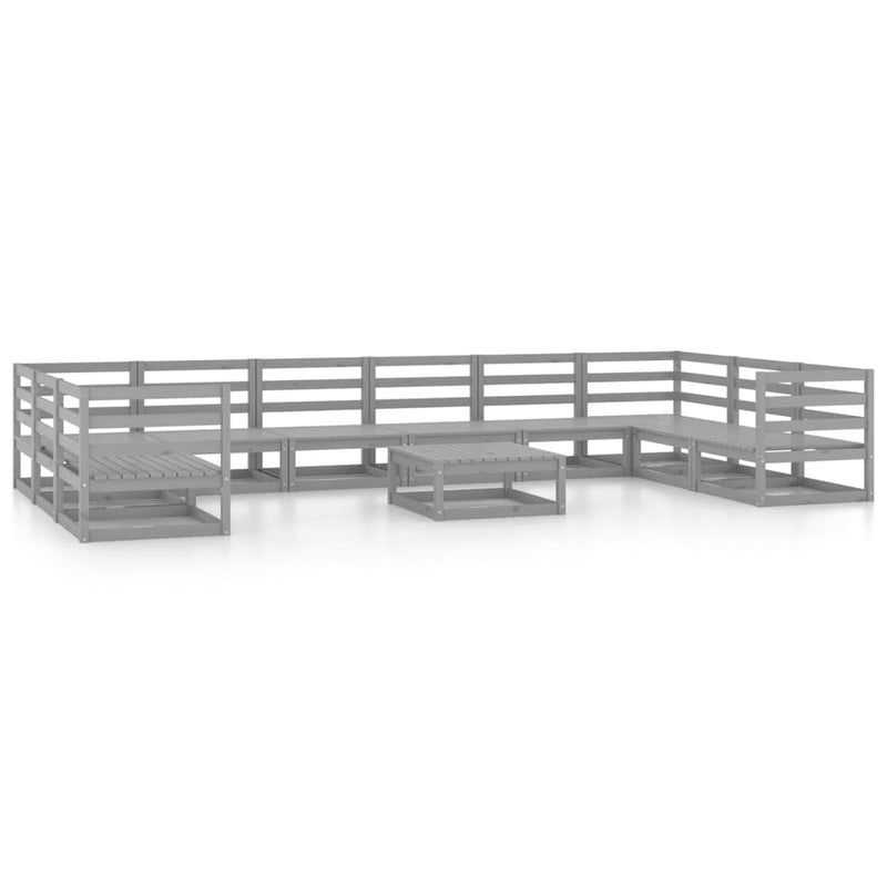 11-delige Loungeset massief grenenhout