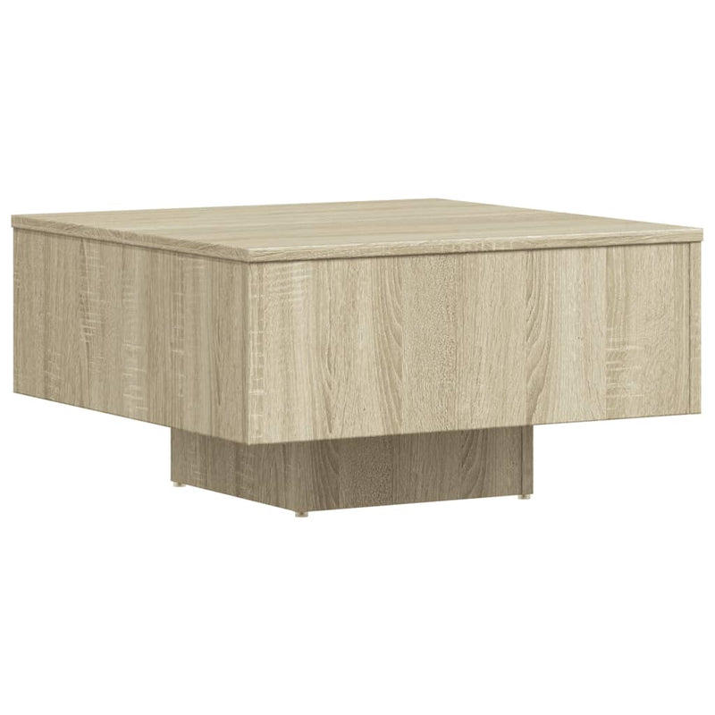 Salontafel 60x60x31,5 cm spaanplaat sonoma eikenkleurig