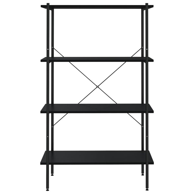 Opbergrek 4-laags 80x40x130 cm zwart