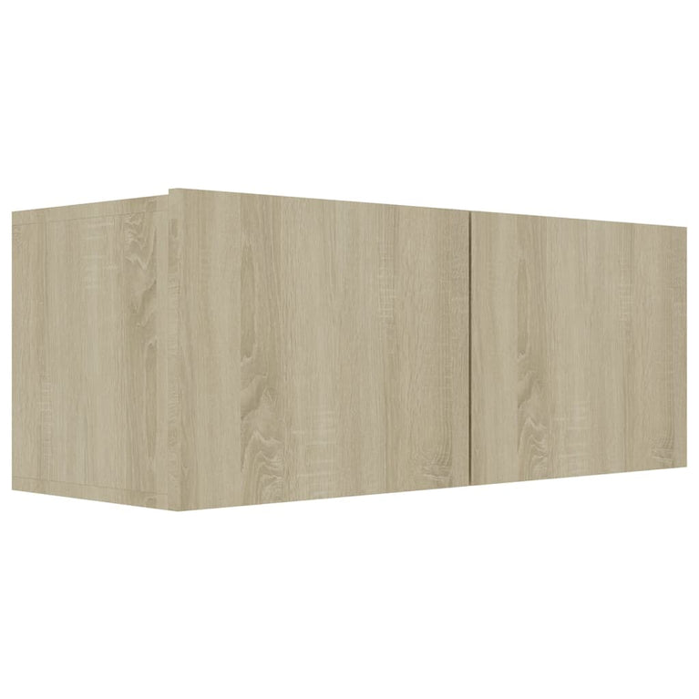 Tv-meubelen 4 st 80x30x30 cm spaanplaat sonoma eikenkleurig
