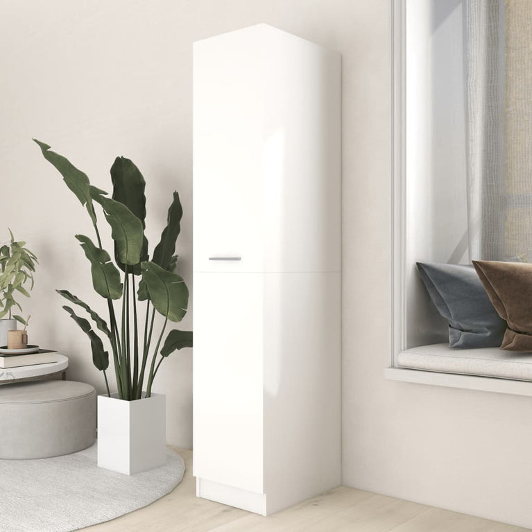 Apothekerskast 30x42,5x150 cm spaanplaat wit