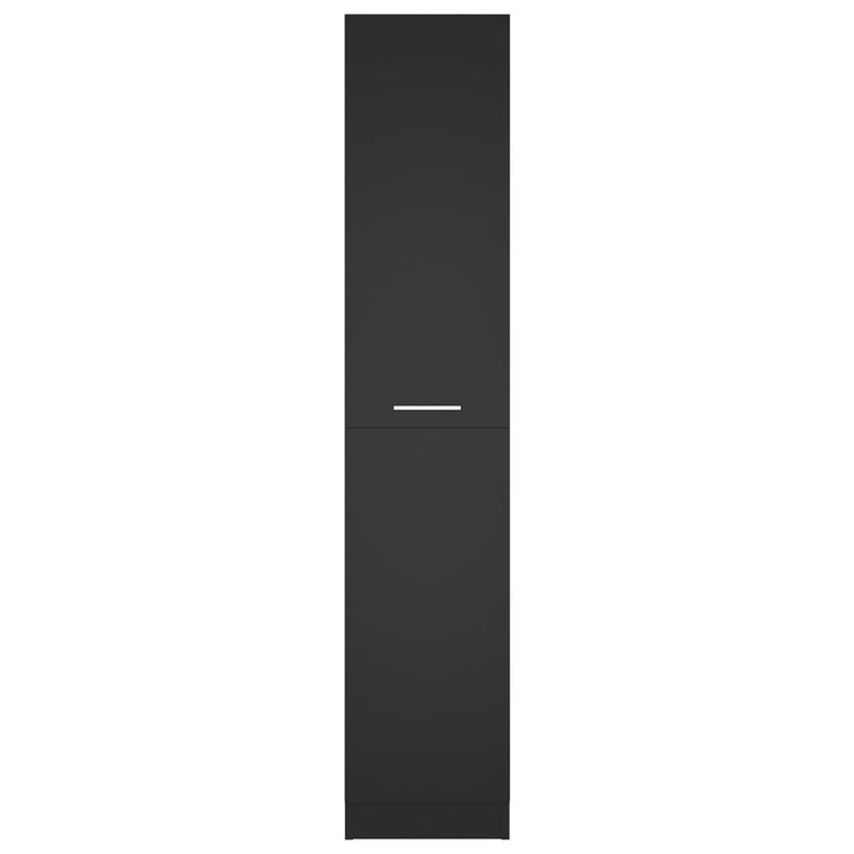 Apothekerskast 30x42,5x150 cm spaanplaat zwart