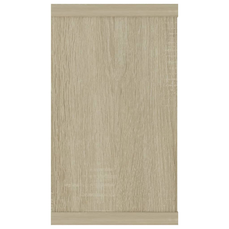 Wandschappen kubus 4 st 80x15x26,5 cm spaanplaat sonoma eiken