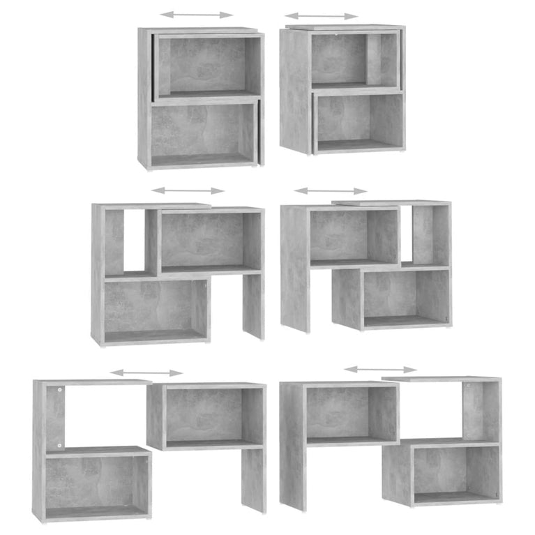Tv-meubel meubel 104x30x52 cm bewerkt hout betongrijs