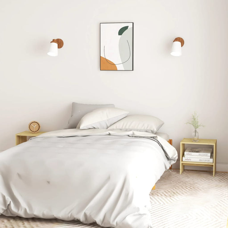 Nachtkastjes 2 st 40x30,5x40 cm massief grenenhout