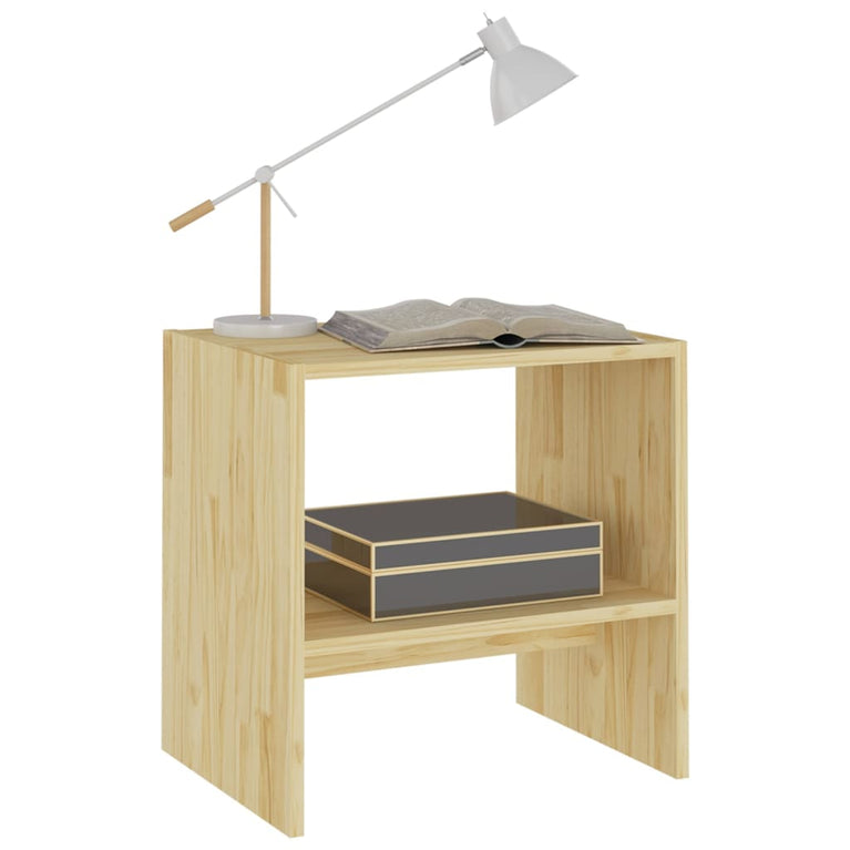 Nachtkastjes 2 st 40x30,5x40 cm massief grenenhout