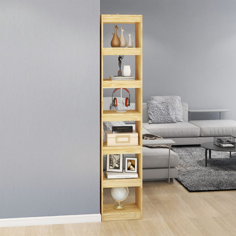 Boekenkast / kamerscherm 40x30x199 cm massief grenenhout
