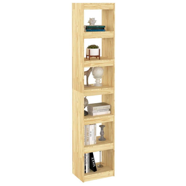 Boekenkast / kamerscherm 40x30x199 cm massief grenenhout