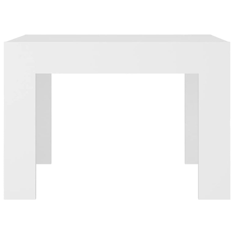 Salontafel 50x50x35 cm bewerkt hout wit