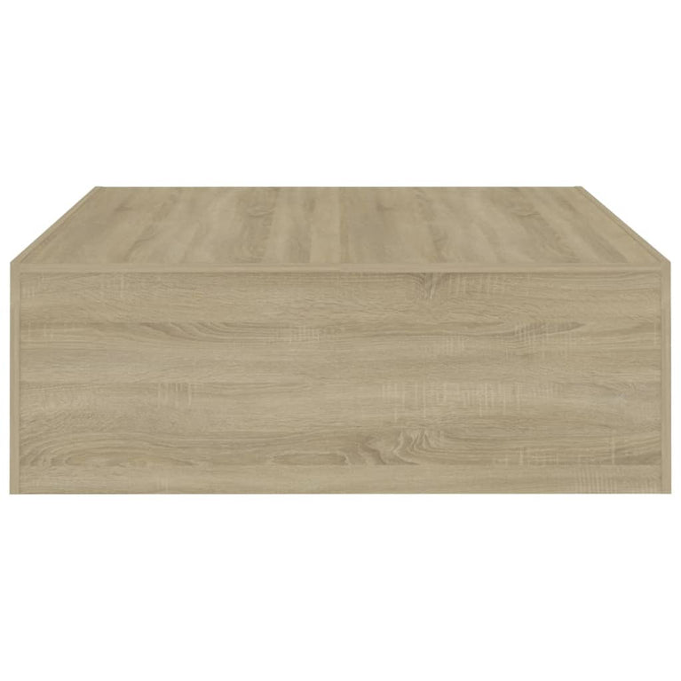 Salontafel 100x100x35 cm spaanplaat sonoma eikenkleurig