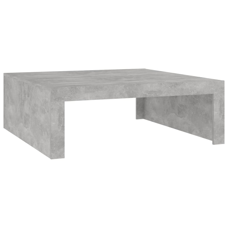 Salontafel 100x100x35 cm spaanplaat betongrijs