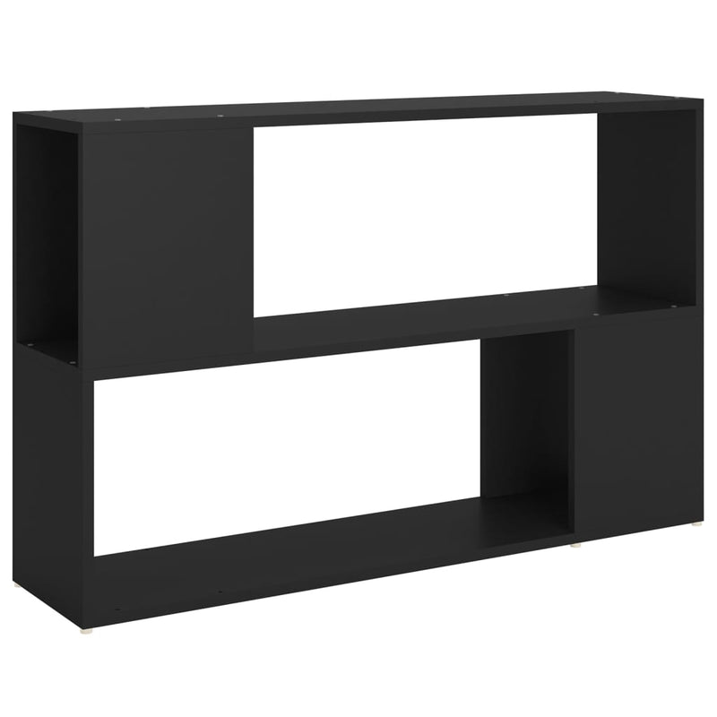 Boekenkast 100x24x63 cm spaanplaat zwart