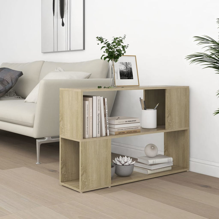 Boekenkast 100x24x63 cm spaanplaat sonoma eikenkleurig