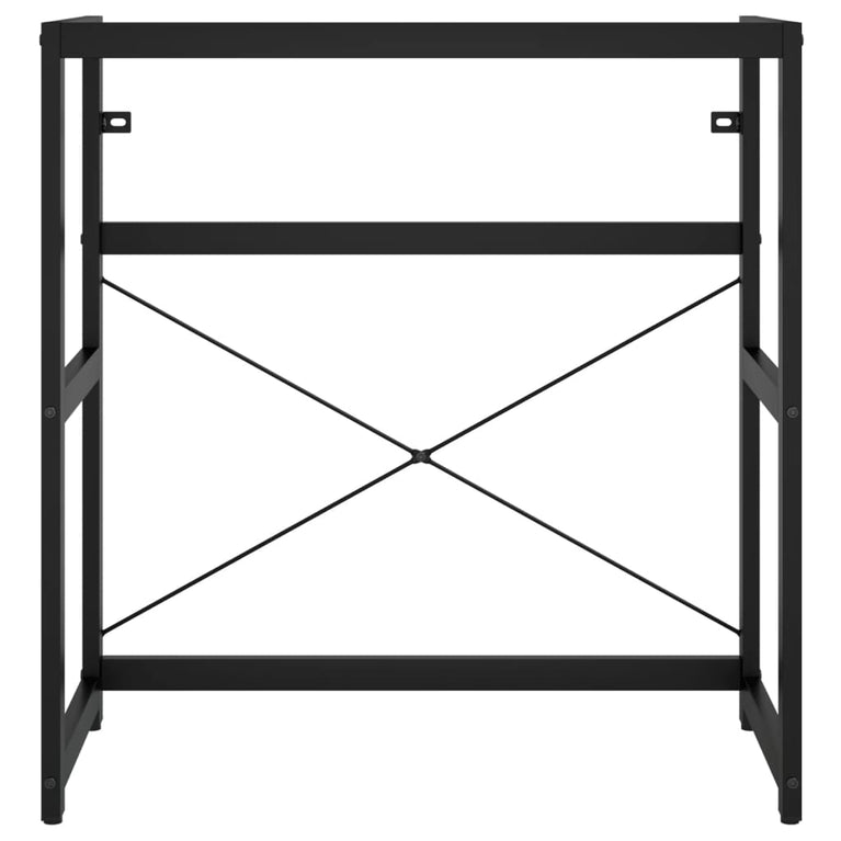 Wastafelframe 79x38x83 cm ijzer zwart