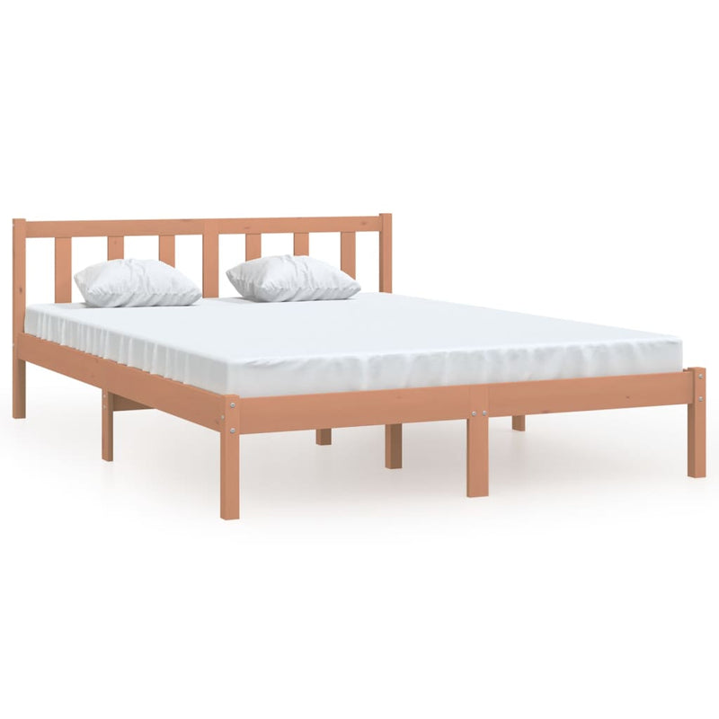 Bedframe grenenhout honingbruin 120x190 cm