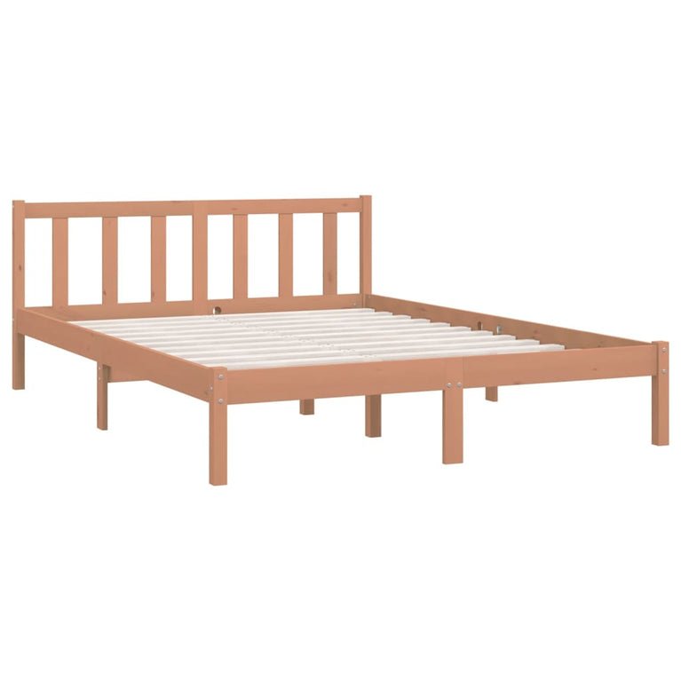Bedframe grenenhout honingbruin 120x190 cm