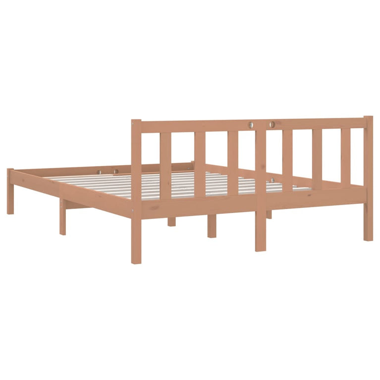 Bedframe grenenhout honingbruin 120x190 cm
