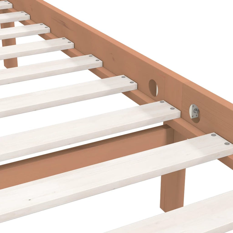 Bedframe grenenhout honingbruin 120x190 cm