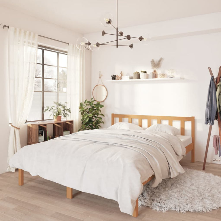 Bedframe grenenhout honingbruin 120x190 cm