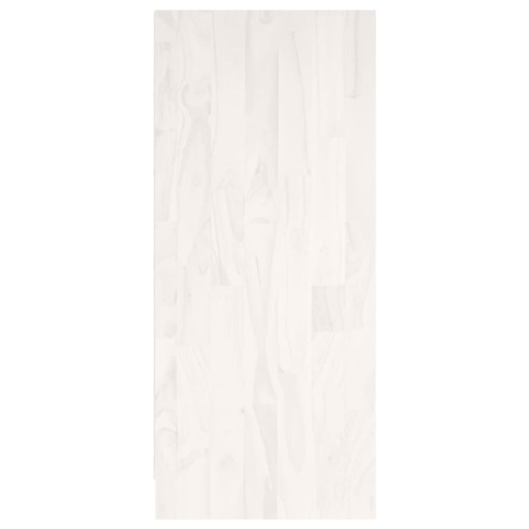 Boekenkast 104x33x76 cm massief grenenhout wit