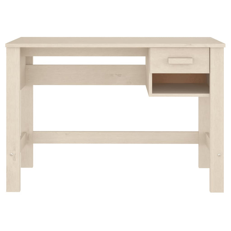 Bureau HAMAR 110x40x75 cm massief grenenhout honingbruin