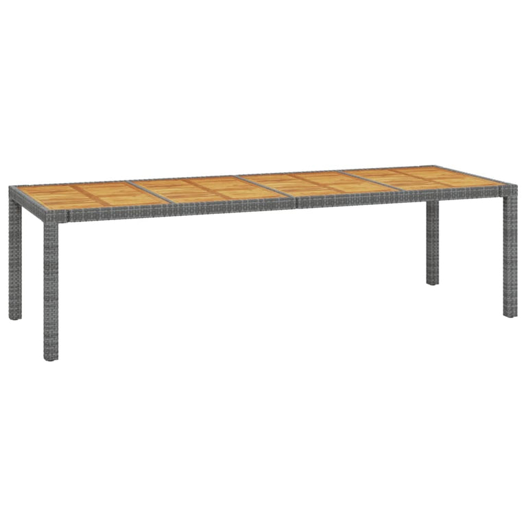 11-delige Tuinset met kussens poly rattan grijs