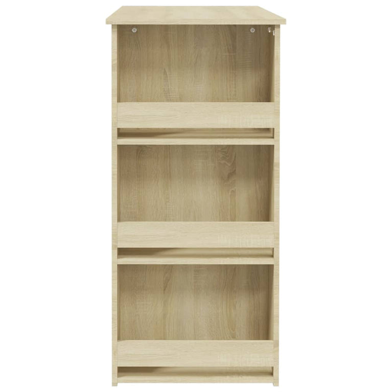 Bartafel met opbergrek 102x50x103,5 cm spaanplaat sonoma eiken